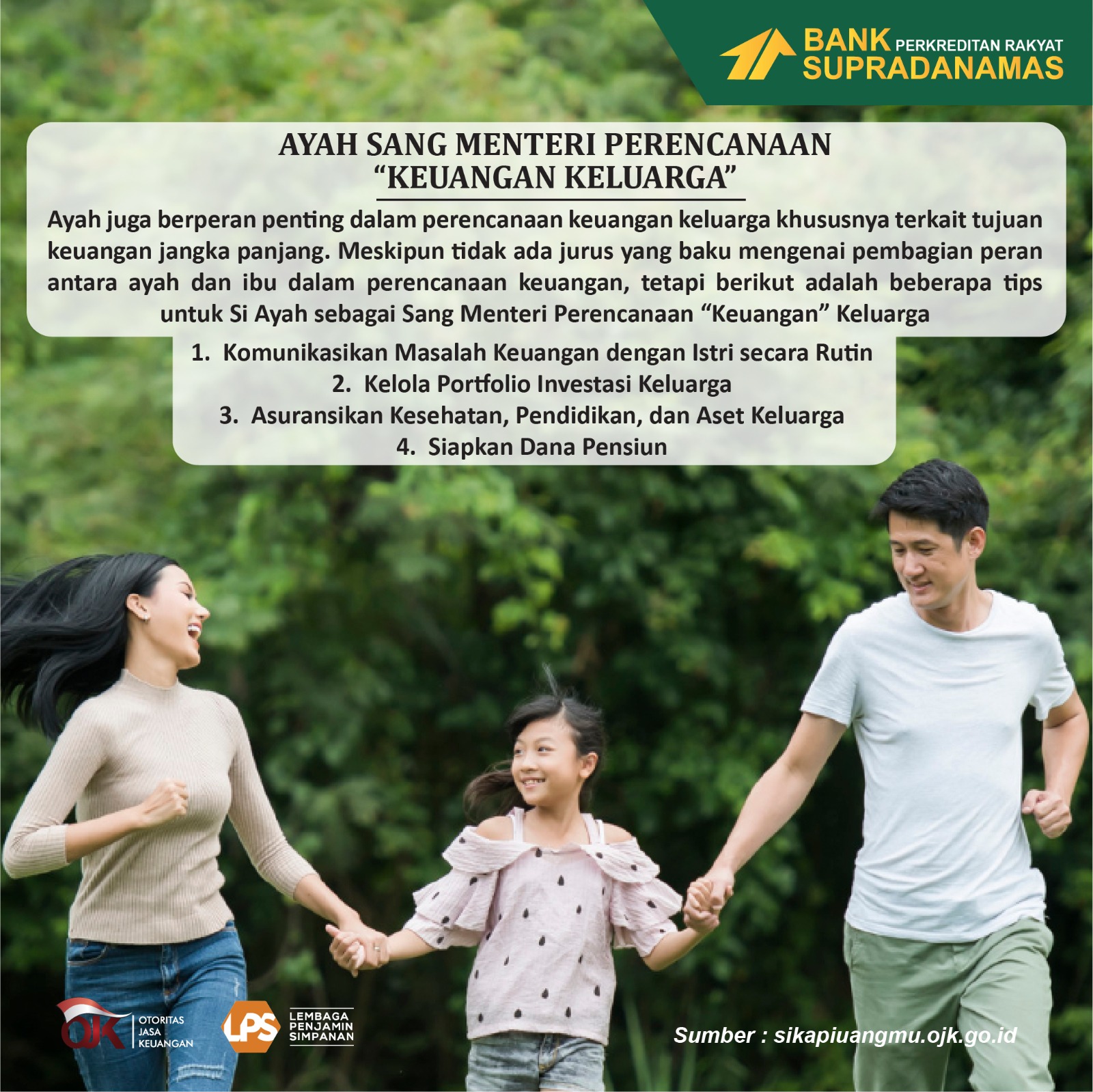 Ayah Sang Menteri Perencanaan “Keuangan” Keluarga