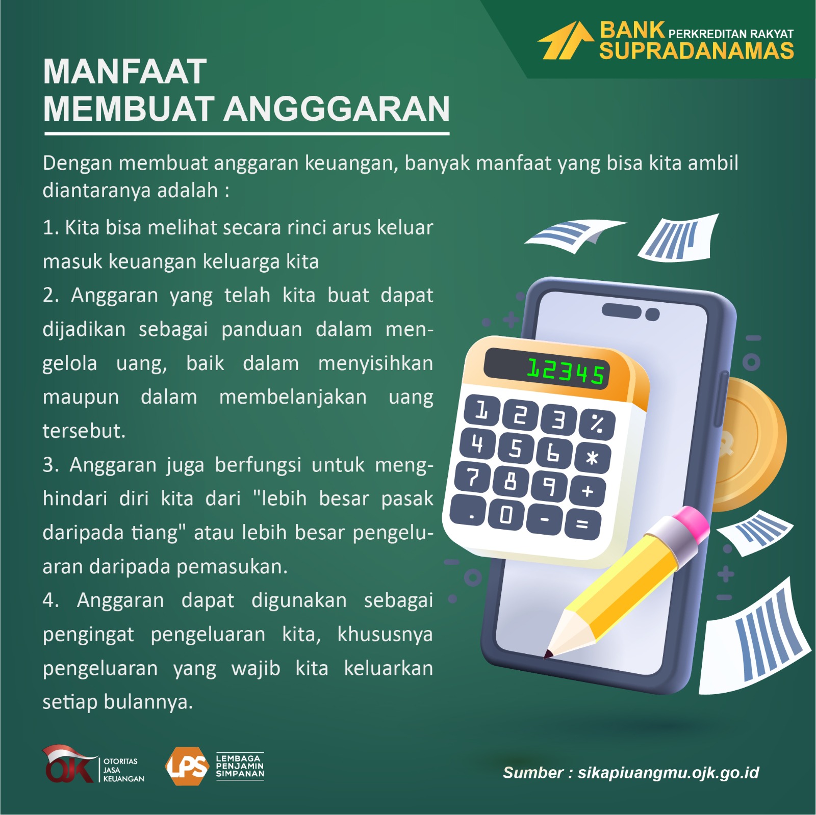 Manfaat Membuat Anggaran